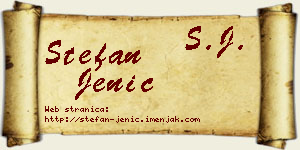 Stefan Jenić vizit kartica